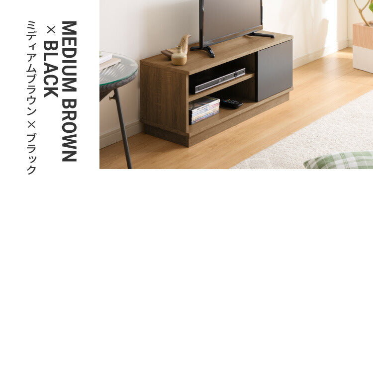 テレビ台 ローボード 幅80 扉付き テレビボード TV台 木製 TVボード 収納 テレビラック オーク ブラウン ナチュラル おしゃれ 木目 AVボード シンプル ロータイプ 一人暮らし ラック
