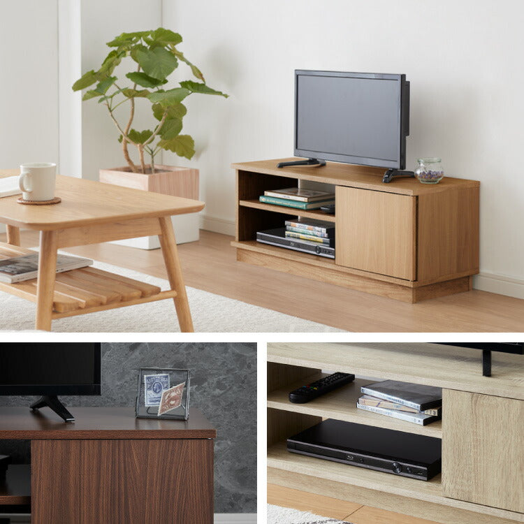 テレビ台 ローボード 幅80 扉付き テレビボード TV台 木製 TVボード 収納 テレビラック オーク ブラウン ナチュラル おしゃれ 木目 AVボード シンプル ロータイプ 一人暮らし ラック