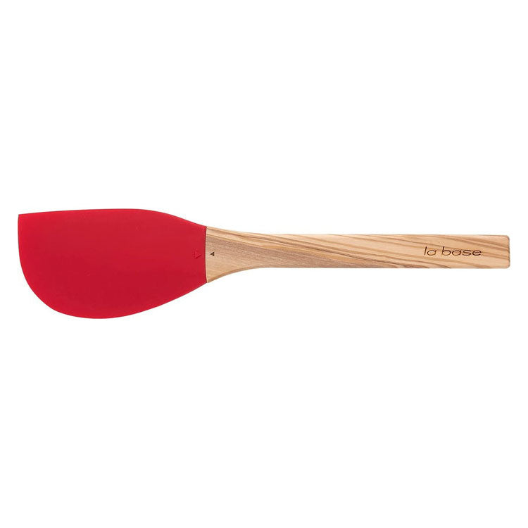 ラバーゼ 日本製 シリコーンヘラ スパチュラ レッド 赤 シリコンヘラ 木柄 キッチンツール 有本葉子 監修 la base 和平フレイズ おしゃれ