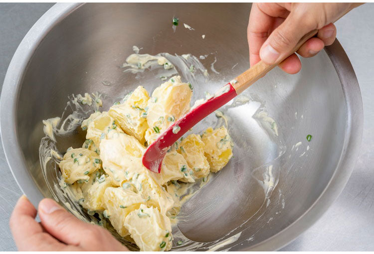 ラバーゼ 日本製 シリコーンヘラ スパチュラ レッド 赤 シリコンヘラ 木柄 キッチンツール 有本葉子 監修 la base 和平フレイズ おしゃれ