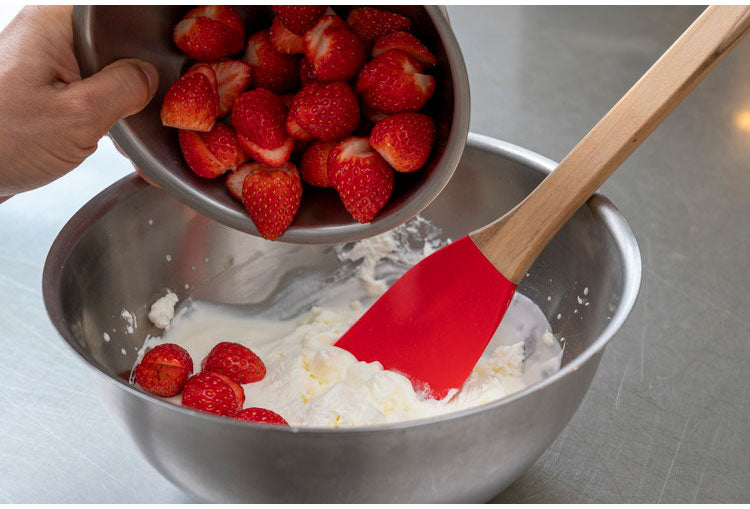 ラバーゼ 日本製 シリコーンヘラ スパチュラ レッド 赤 シリコンヘラ 木柄 キッチンツール 有本葉子 監修 la base 和平フレイズ おしゃれ