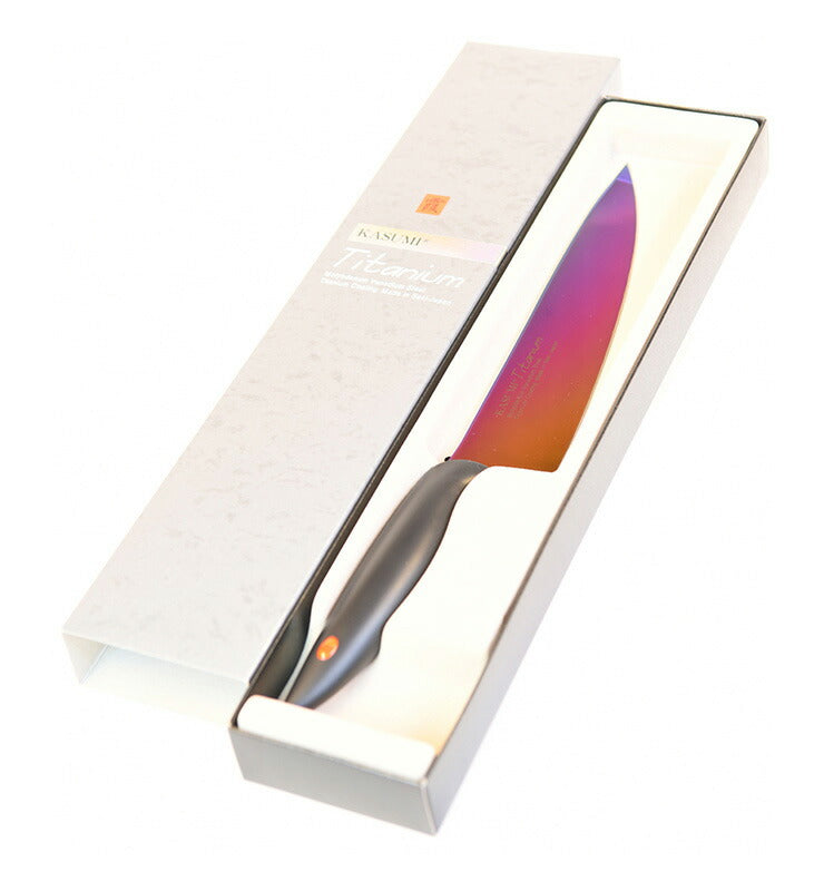 スミカマ 霞 KASUMI チタニウム 剣型包丁 20cm オパール チタンコーティング 22020-RA カラー 包丁 クッキングナイフ 話題 人気 かっこいい おしゃれ シンプル 料理器具 調理器具 ナイフ 色付き