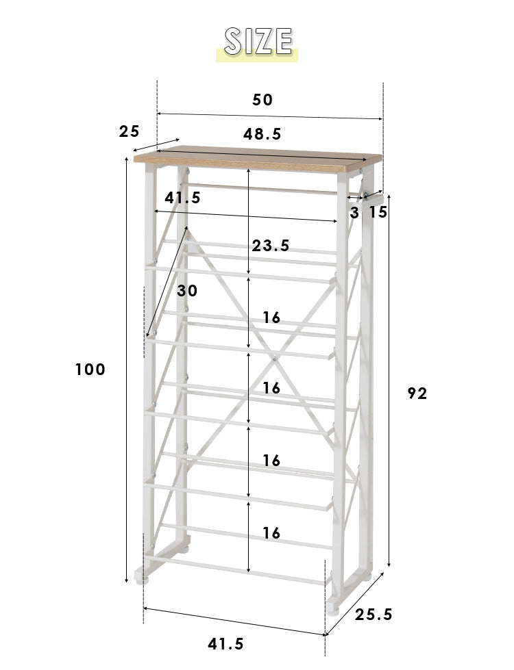 魅せるシューズラック 幅50cm 5段 スリム 省スペース 最大10足 木目 バイカラー ナチュラル シューズラック 下駄箱 オープンラック 玄関収納
