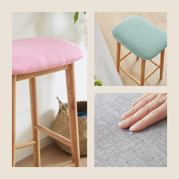 アルダー材を使ったファブリックスツール ランド ハイタイプ ハイスツール アルダー材 天然木 無垢材 ウッドスツール キッチンスツール おしゃれ 北欧 木製椅子 カウンタースツール