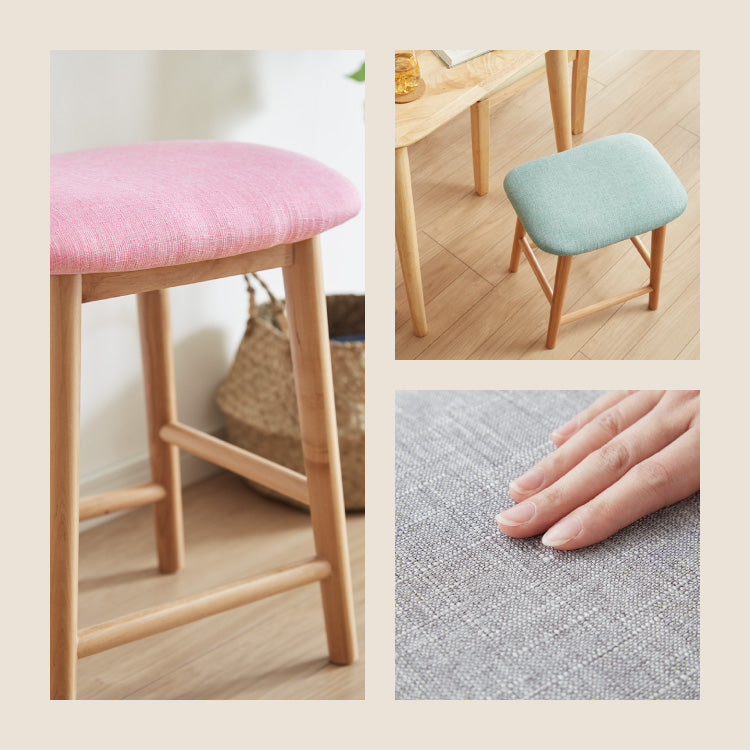 アルダー材を使ったファブリックスツール ランド ロータイプ ロースツール アルダー材 天然木 無垢材 ウッドスツール キッチンスツール おしゃれ 北欧 木製椅子 カウンタースツール