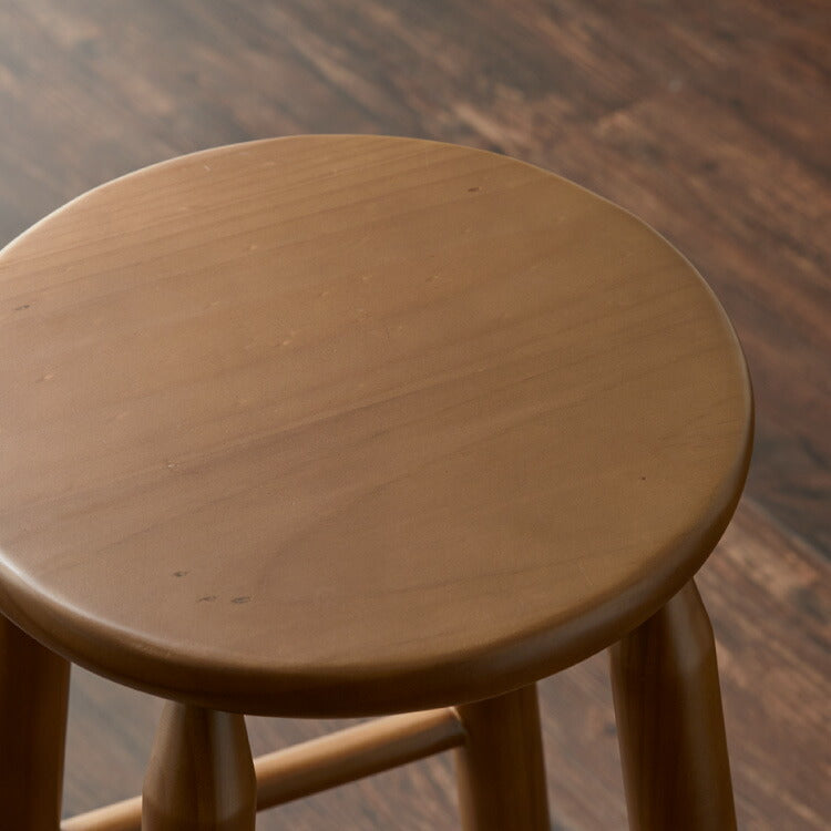 ハイスツール 天然木 無垢材 パイン材 木製スツール ウッドスツール キッチンスツール 木目 シンプル おしゃれ 北欧 木製椅子 カウンタースツール カウンターチェア ハイチェア パイン ウッドチェア(代引不可)