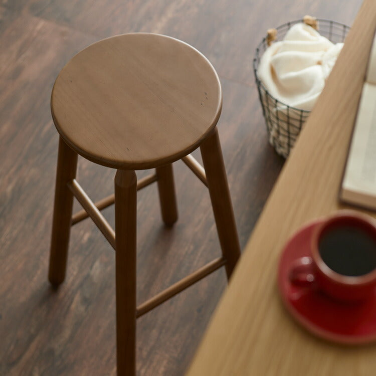 ハイスツール 天然木 無垢材 パイン材 木製スツール ウッドスツール キッチンスツール 木目 シンプル おしゃれ 北欧 木製椅子 カウンタースツール カウンターチェア ハイチェア パイン ウッドチェア(代引不可)