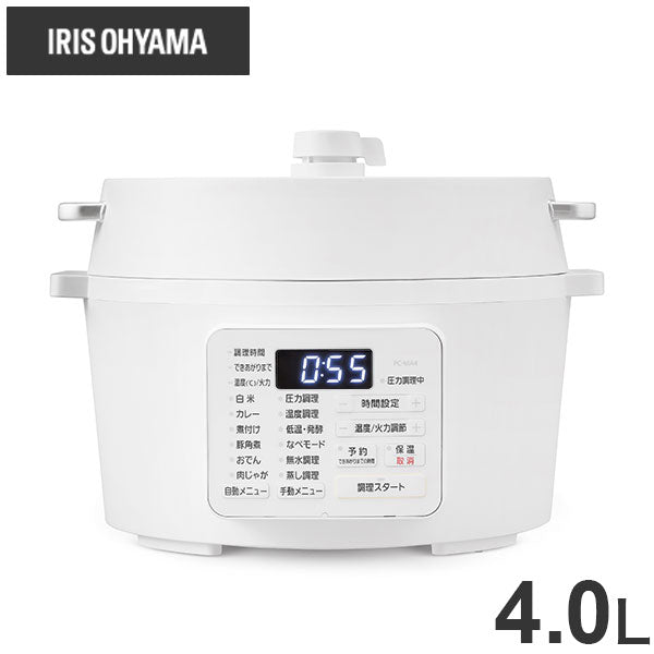アイリスオーヤマ 電気圧力鍋 4.0L PC-MA4-W ホワイト(代引不可)