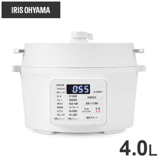 アイリスオーヤマ 電気圧力鍋 4.0L PC-MA4-W ホワイト(代引不可)