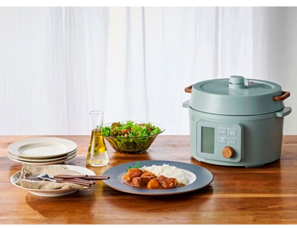 電気圧力鍋 3L ヘルシー アイリスオーヤマ 液晶タイプ KPC-MA3-G グリーン 圧力鍋 電気 3L 鍋 なべ ナベ 炊飯器 糖質抑制 低温調理 発酵 保温 予約タイマー 洗える 多機能 メニュー レシピブック付き