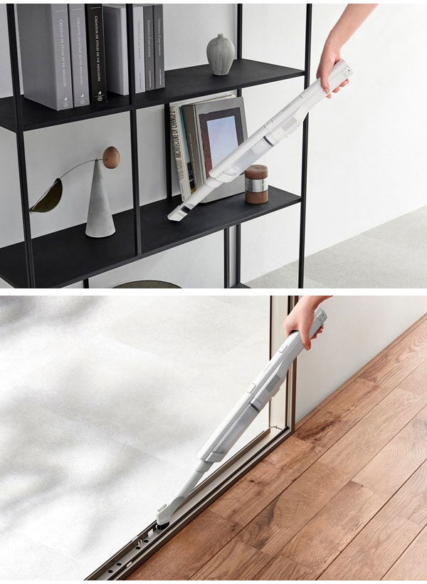 掃除機 コードレス スティッククリーナー 充電式サイクロン アイリスオーヤマ 置く だけ充 電スタンド付き 軽量 2in1 ハンディクリーナー ダストピックアップ率99% SCD-161P-W ホワイト