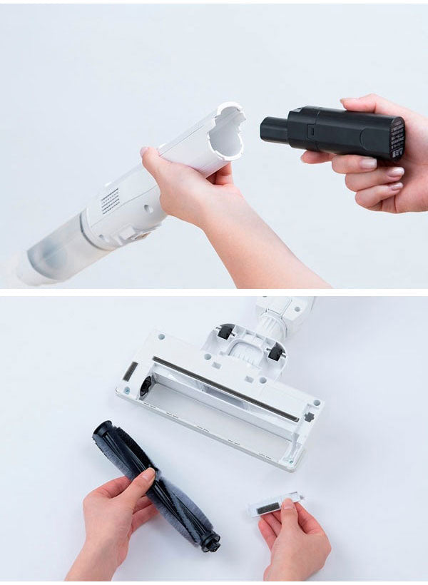 掃除機 コードレス スティッククリーナー 充電式サイクロン アイリスオーヤマ 置く だけ充 電スタンド付き 軽量 2in1 ハンディクリーナー ダストピックアップ率99% SCD-161P-W ホワイト