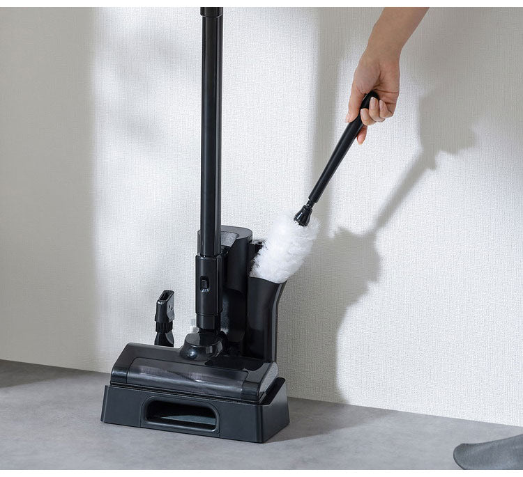 【置くだけ充電スタンド付き】アイリスオーヤマ コードレス 掃除機 サイクロンスティッククリーナー 充電式 ブラック 黒 SCD-185PM-B スタンド 静電モップ クリーンシステム搭載 IRIS OHYAMA(代引不可)