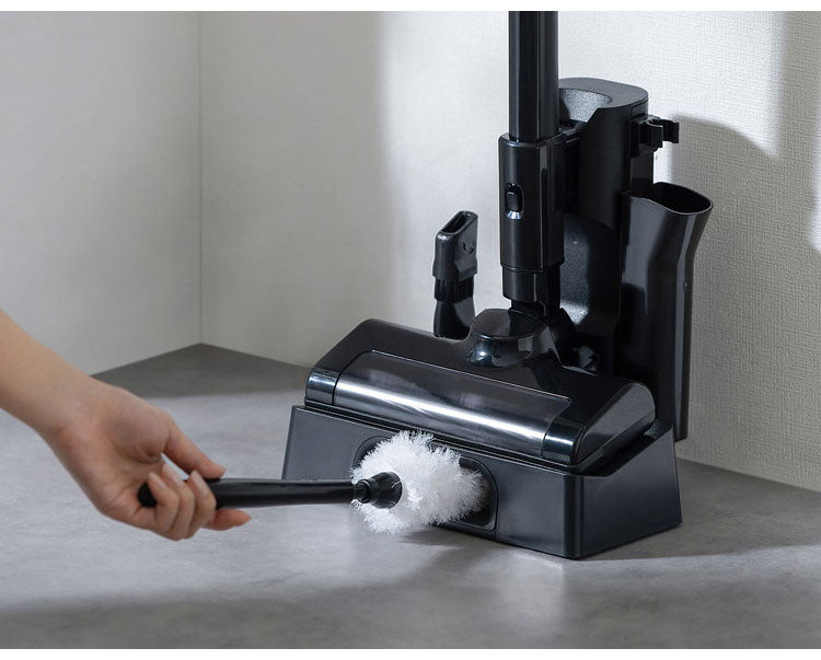 【置くだけ充電スタンド付き】アイリスオーヤマ コードレス 掃除機 サイクロンスティッククリーナー 充電式 ブラック 黒 SCD-185PM-B スタンド 静電モップ クリーンシステム搭載 IRIS OHYAMA(代引不可)