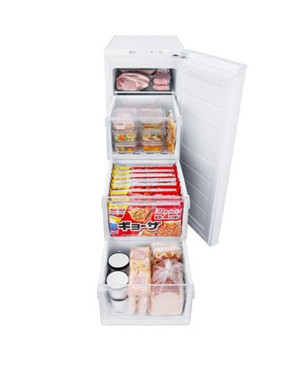 冷凍庫 スリム スキマックス アイリスオーヤマ IUSN-S6A-W ホワイト 小型 家庭用 自動霜取り ファン式 霜取り不要 64L セカンド冷凍庫 急冷モード 省スペース コンパクト