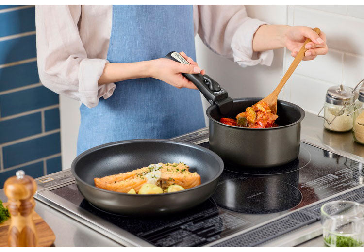 【マルチエッグパン付き!】 フライパンセット 6点 9点 12点 IH対応 取っ手が取れる フライパン セット IH ガス火 蓋付き マルチエッグパン 深型 幅広 卵焼き器 アイリスオーヤマ MEGI