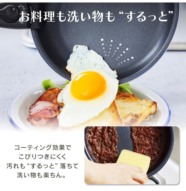 【マルチエッグパン付き!】 フライパンセット 6点 9点 12点 IH対応 取っ手が取れる フライパン セット IH ガス火 蓋付き マルチエッグパン 深型 幅広 卵焼き器 アイリスオーヤマ MEGI