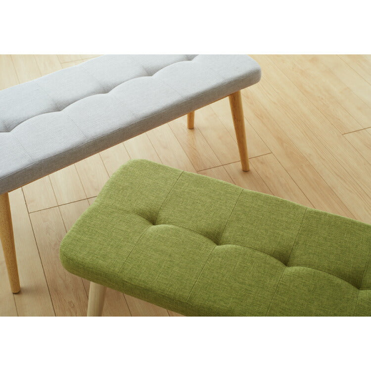 ダイニングベンチ 幅95cm ファブリック 丸みなデザイン 2人掛け ベンチ ダイニング ベンチ 椅子 ダイニングチェア スツール 食卓椅子 食卓チェア ナチュラル 木製 おしゃれ