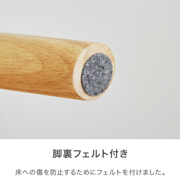 伸縮 ダイニングテーブル 75~120×75cm 単品 丸みなデザイン 2人掛け 4人掛け 天然木 無垢材使用 ダイニング テーブル カフェテーブル 食卓テーブル ワークテーブル ナチュラル 木製 おしゃれ