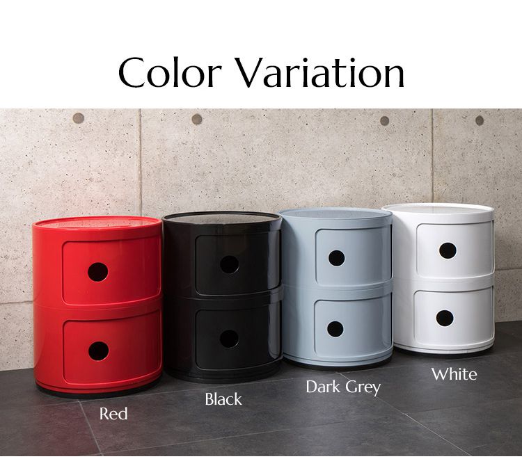 コンポニビリ 4段 リプロダクト デザイナーズ家具 収納 ボックス チェスト 収納ボックス コーナーラック 収納 チェスト お洒落 ラウンドチェスト おしゃれ かわいい カラフル おもちゃ 子供 子供部屋 リビング キッチン