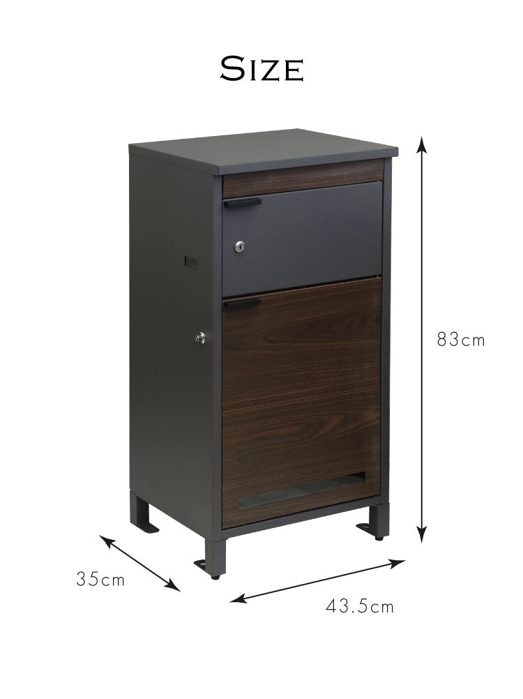 宅配ボックス 郵便ポスト シリンダー錠 ガルバナイズド処理 スリット窓 大容量 スタンドポスト ポスト一体型 一戸建て ポスト 郵便受け 置き型ポスト メールボックス セキュリティー 防犯(代引不可)