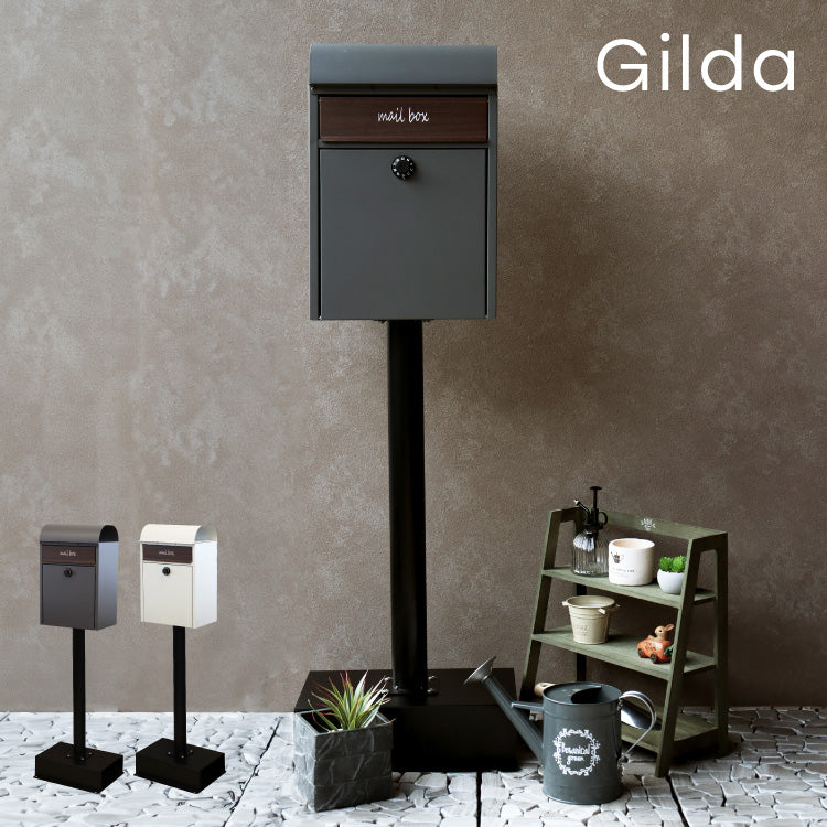 スタンドポスト ダイヤル錠 ポスト 置き型 郵便ポスト 郵便受け スタンドタイプ 置き型ポスト メールボックス スタンド 一戸建て 鍵付き ダイヤル式 A4 大容量 ステンレス 北欧 おしゃれ(代引不可)