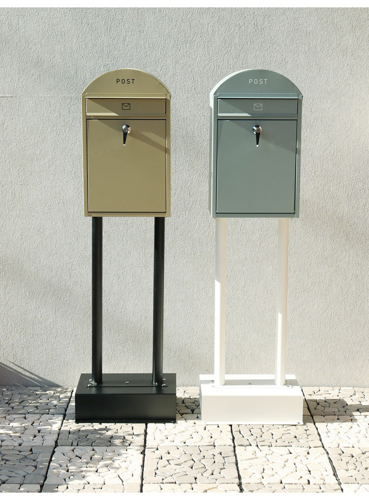 郵便ポスト鍵付き 錆びにくい スタンドタイプ 郵便受け 置き型 スタンドポスト 置き型ポスト メールボックス 新聞受け 鍵付き スタンド式 大容量 ポスト付き 家庭用 屋外 おしゃれ 北欧(代引不可)