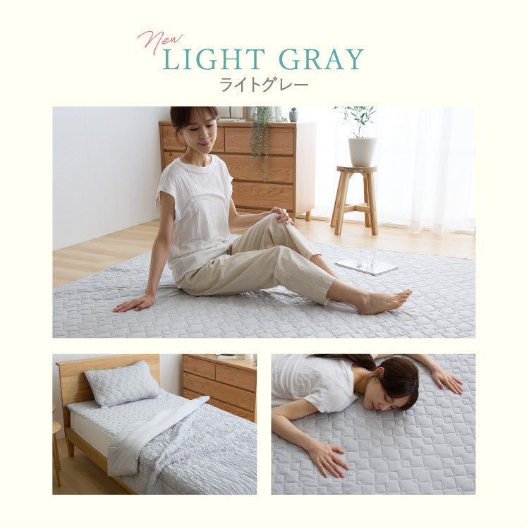 瞬間避暑地 リバーシブル枕パッド 43×63cm 接触冷感 強冷感敷パッド 洗える 丸洗いOK ひんやり さらさら 冷感 吸水速乾 抗菌防臭 防ダニ リバーシブル 中綿 敷パッド 枕カバー