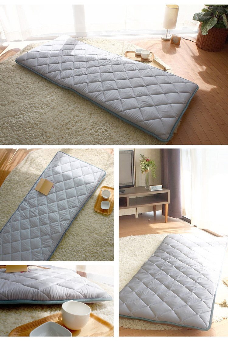 3層ごろ寝マット 日本製 65×115cm 国産 パイピング加工 キルティング加工 ダイヤキルト 固綿 ヘたりにくい 底付き感なし 敷布団 敷き布団 コンパクト 省スペース 折り畳み