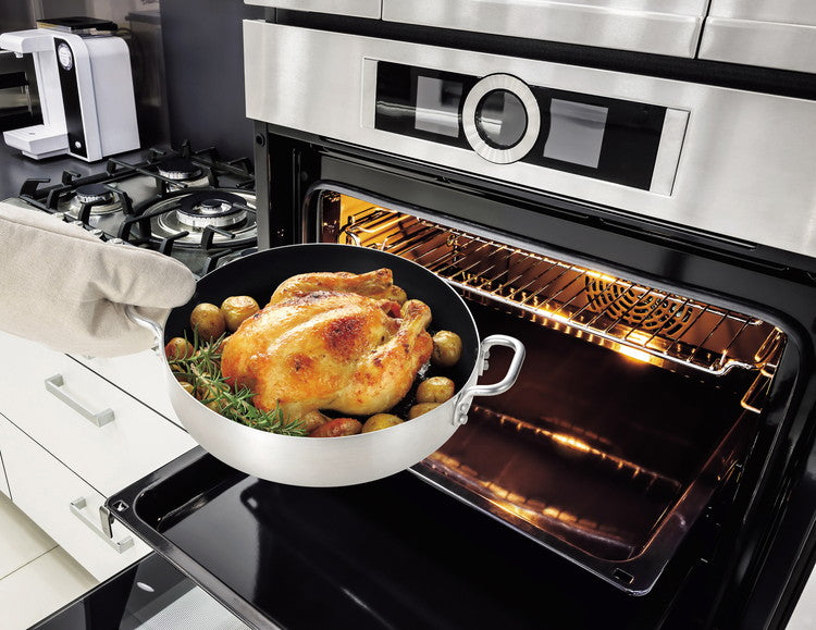 テーブルトップ オーブンにも使える卓上鍋 料理 クッキング 24cm 内面ダイヤモンドコート HB-3965