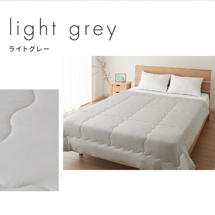 with core コアヤーン 冷感肌掛け布団 ダブル 180×190cm 接触冷感 Q-MAX0.46 吸水速乾 洗える ナイロン ポリエチレン コアヤーン繊維 掛布団 掛け布団 肌布団 ウィズコア