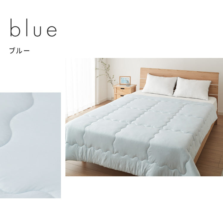 with core コアヤーン 冷感肌掛け布団 ダブル 180×190cm 接触冷感 Q-MAX0.46 吸水速乾 洗える ナイロン ポリエチレン コアヤーン繊維 掛布団 掛け布団 肌布団 ウィズコア