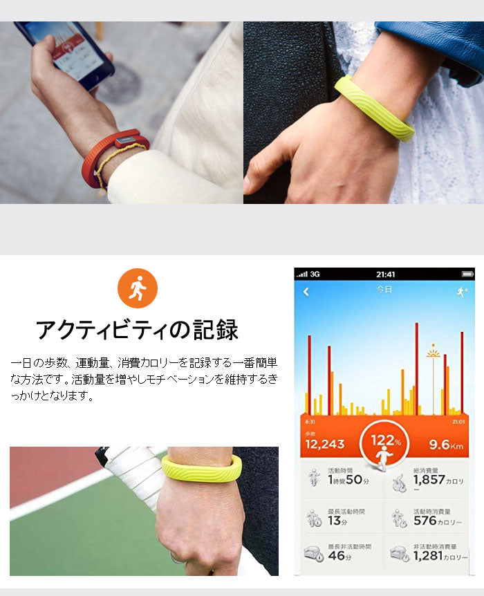 UP24 by JAWBONE 【bluetooth対応】 ジョウボーン アップ24 リストバンド 健康管理 生活習慣