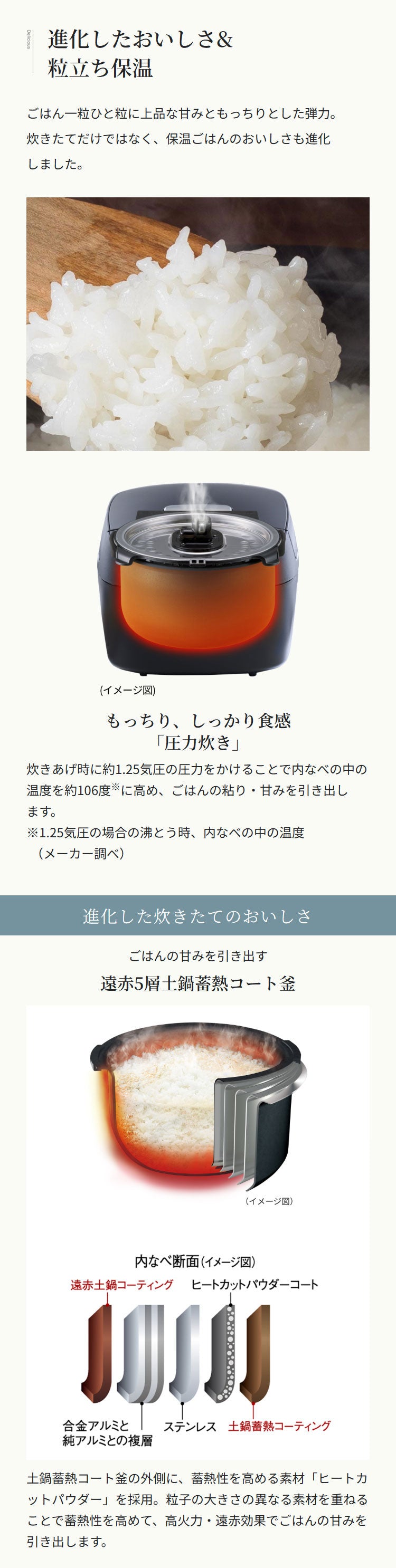 タイガー TIGER 圧力IHジャー炊飯器 5.5合 ブラック 土鍋蓄熱コート釜 お手入れ簡単 少量高速 旨火 おにぎり 冷凍 玄米 麦飯 調理 クイック スロー 無水 クリーニング JPV-X100KO