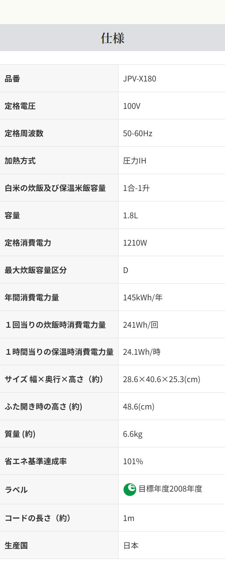 タイガー TIGER 圧力IHジャー炊飯器 1升 ブラック 土鍋蓄熱コート釜 お手入れ簡単 少量高速 旨火 おにぎり 冷凍 玄米 麦飯 調理 クイック スロー 無水 クリーニング JPV-X180KO