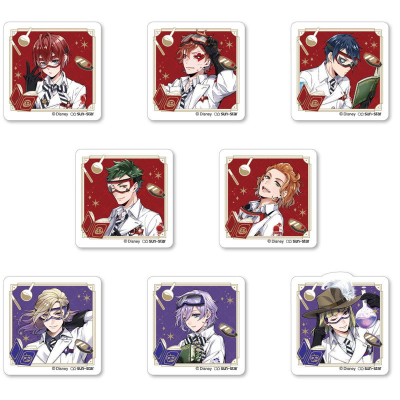 【BOX販売】 ディズニー ツイステッドワンダーランド アクリルクリップ Aセット 実験着 S3620646 サンスター文具 ツイステ