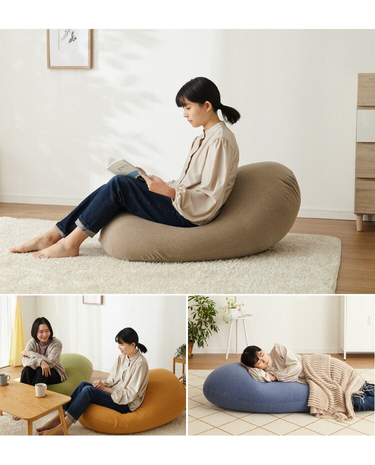 替えカバー 超極小ビーズ ビーズクッション 特大 omochi MID用 125×60×20cm モチモチ 洗える カバー ソファ ソファー 椅子 イス 背もたれ 1人 2人 寝れる 大きい 大きめ おしゃれ かわいい インテリア