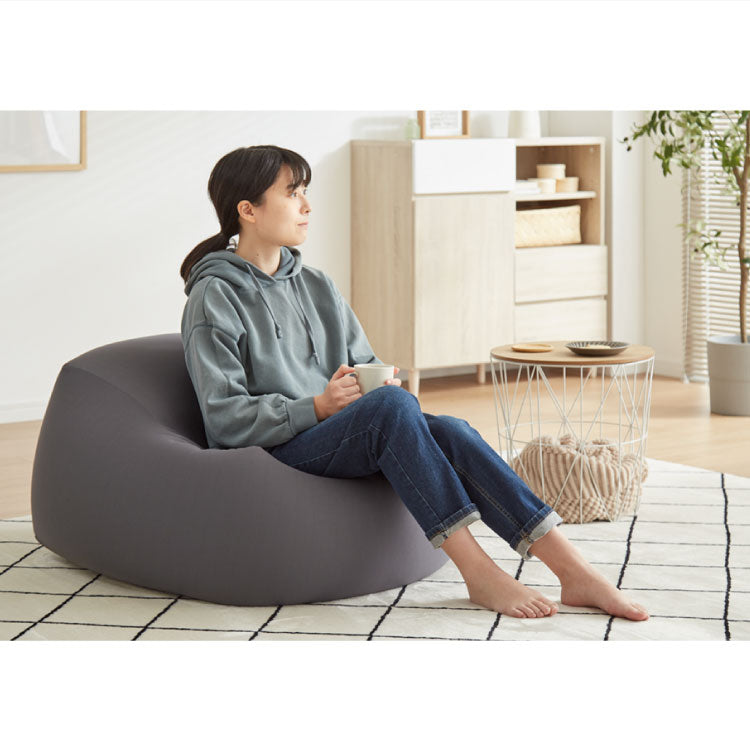 ビーズクッション本体 58×58×35cm ヌードタイプ Mサイズ 極小ビーズ へたりにくい 低VOC 大きい 北欧 マイクロビーズクッション 中身 ソファ フロアソファ