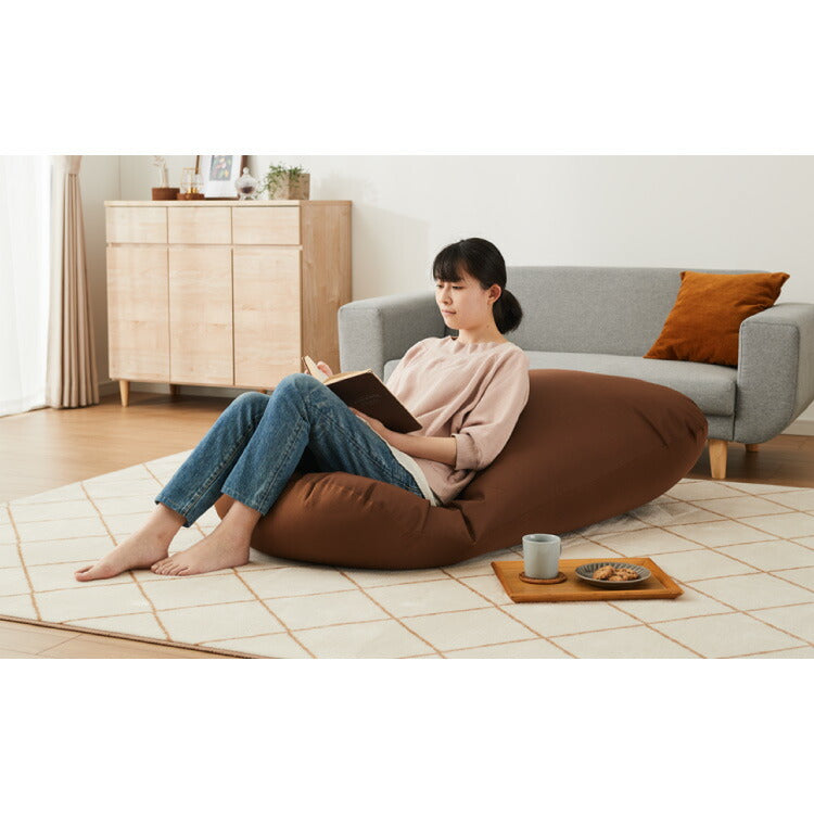 ビーズクッションカバー 135×85cm 洗える 専用カバー 撥水タイプ ペット ベビー 赤ちゃん 特大 大きい 寝れる おしゃれ ビーズソファ コンパクトソファ ローソファ