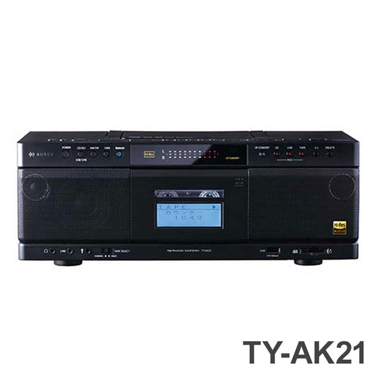 CDラジオカセットレコーダー 東芝 TY-AK21(K) ワイドFM FM/AM ラジオ SD USB CD Bluetooth リモコン付 AC給電 電池 TOSHIBA TY-AK21 TYAK21 CDラジカセ ラジカセ