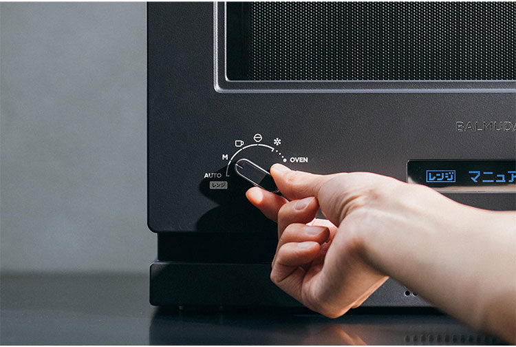 バルミューダ オーブンレンジ BALMUDA The Range K09A-BK ブラック シンプル 操作 レンジ オーブン モダン クラシック
