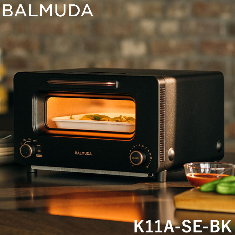 バルミューダ The Toaster K11A-SE-BK BALMUDA サラマンダー機能付き スチームトースター オーブントースター ブラック