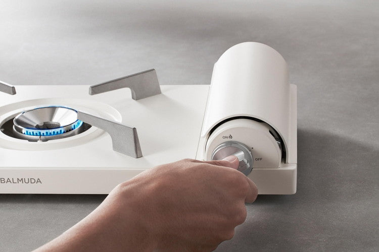 KGS01JP-WH ホワイト バルミューダ Table Stove カセットコンロ 卓上コンロ コンパクト BALMUDA おしゃれ 軽量