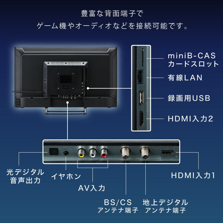 テレビ 32型 液晶テレビ ベゼルレス ダブルチューナー 日本製LSI搭載 32インチ ホテルモード搭載 裏録画 3波 地デジ BS 110度CSデジタル HD simplus シンプラス SP-32TVD-01 VAパネル 壁掛け対応【メーカー保証1年】
