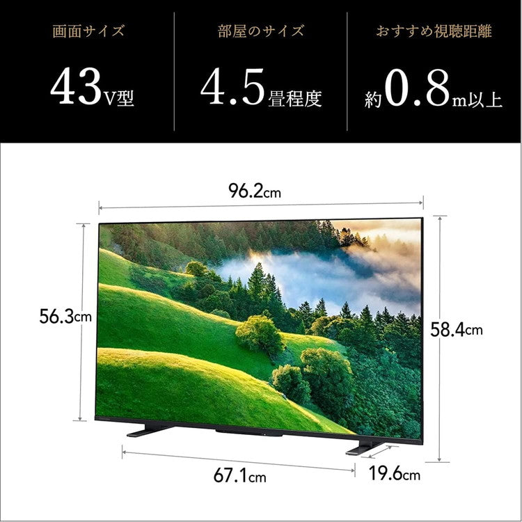 東芝 TOSHIBA 43V型 液晶テレビ REGZA M550Lシリーズ 4K液晶テレビ 43M550L