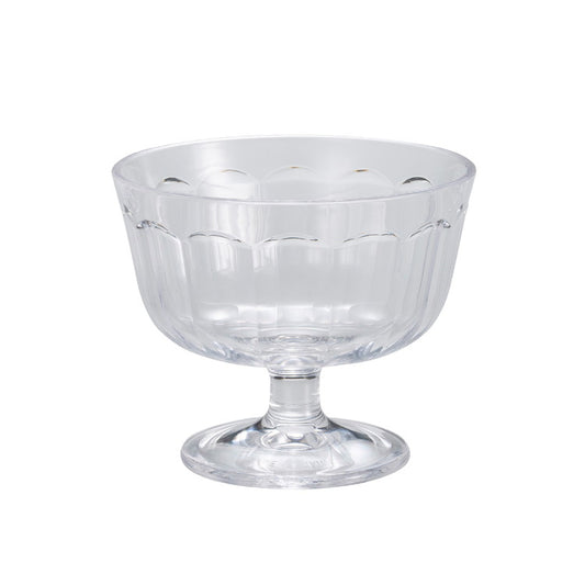 レトログラス スイーツカップ クリア 樹脂製 割れにくい ガラスのような透明感 食卓 シービージャパン