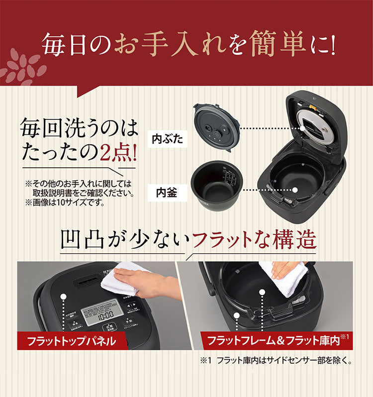 炊飯器 10合 1升 ZOJIRUSHI 象印 NW-BA18-BA 圧力IH炊飯ジャー 極め炊き 1升炊き ごはん 白米 玄米 ふっくら もちもち 美味しい 新生活 純正品
