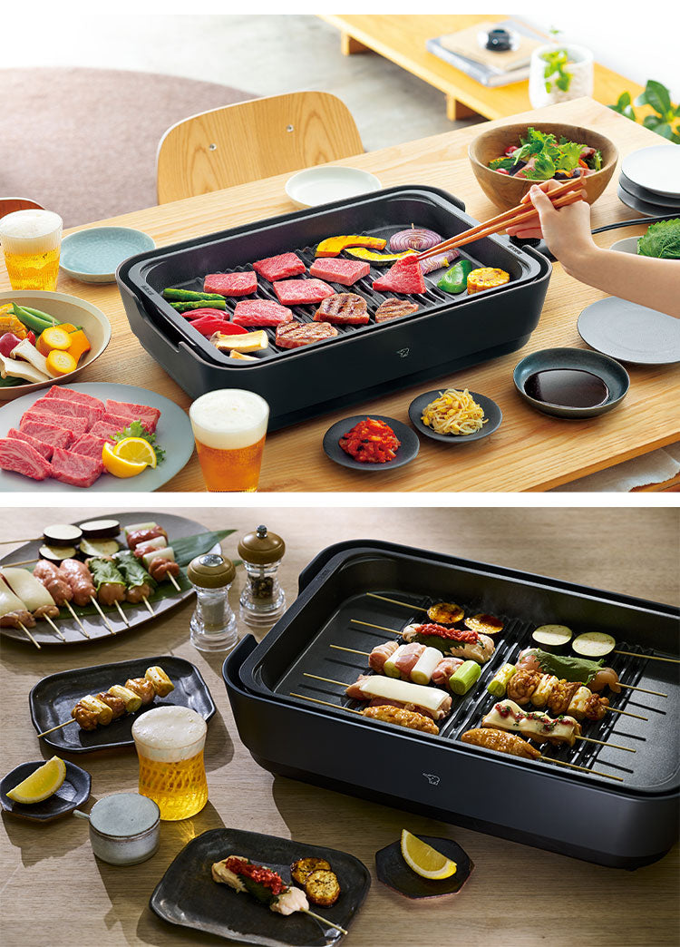 象印 ホットプレート やきやき EA-HA30-HZ チャコール ZOJIRUSHI たこ焼きプレート3枚 新生活 プレゼント ギフト 焼肉 油飛び散りカット