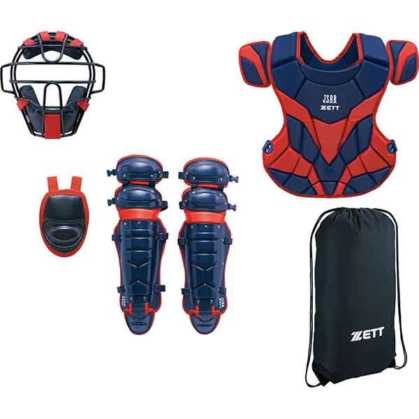 ZETT(ゼット) 【限定品】軟式キャッチャー防具4点セット(J.S.B.B) BL338